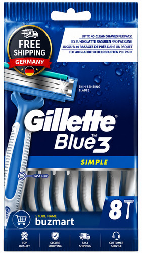 Gillette blue simple - gillette,