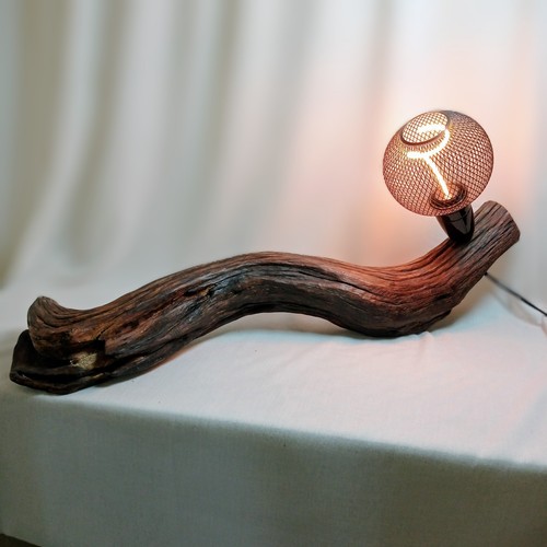 Holzlampe treibholz - holzlampe,