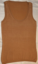 ! RENE LEZARD Strick-Top Seidenmischung Gr. S Fb. Cognac - sehr gut