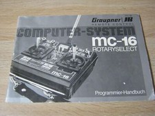 Graupner Anleitung  Sender MC 16  Programmierhandbuch