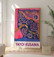 Yayoi Kusama Abstrakte Kunst Poster, Moderner Zeitgenössischer Druck, Home Wandkunst Dekor