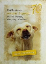A4 Geburtstagskarte 70 Jahre