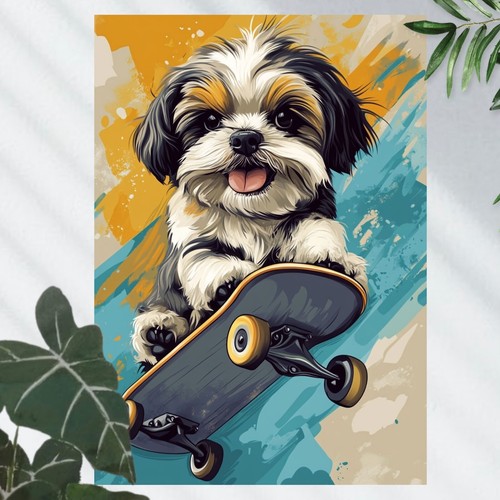 Shih tzu hund - shih, auf