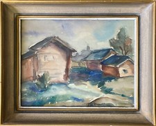 Aquarell Finnland Landschaft