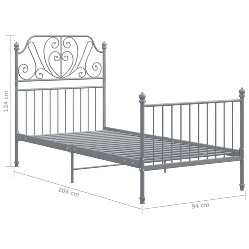 Einzelbett metallbett - einzelbett,