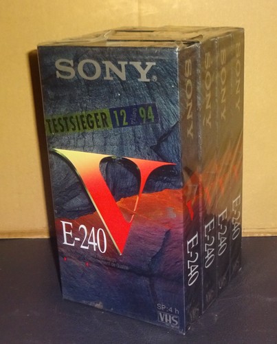 Sealed vhs videokassette - 4x,