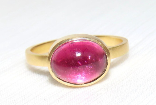 Pink turmalin ring - pink, 750
