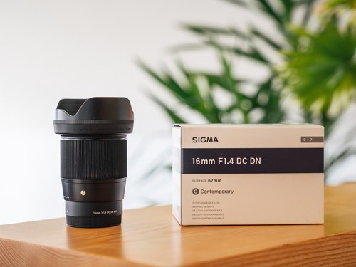 Sigma 16mm dn - f1.4, objektiv