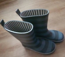 Gummistiefel Kinder: Tchibo, Gr. 28/29, blau-gestreift,Regenstiefel, ungefüttert
