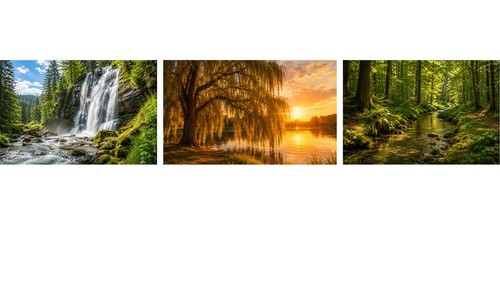 3er set naturbilder - naturbilder, a4