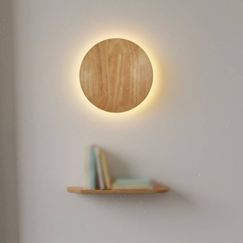 Dekorative wandlampe aus holz - dekorative,