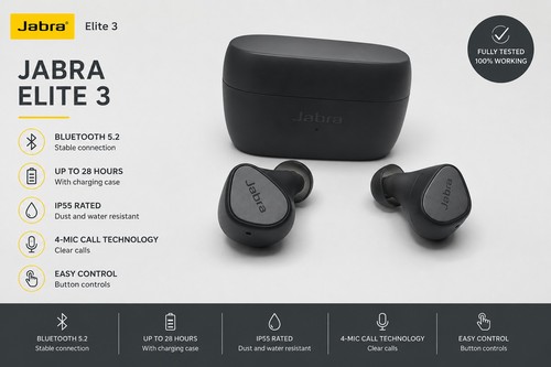 Jabra elite schwarz - 3, |