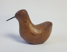 Vintage 60er Mid Century Leo Gervais kanadische Holzskulptur Sandpfeifer Vogel