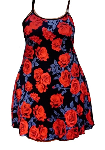 Nachthemd nachtblau rose rot - nachthemd,
