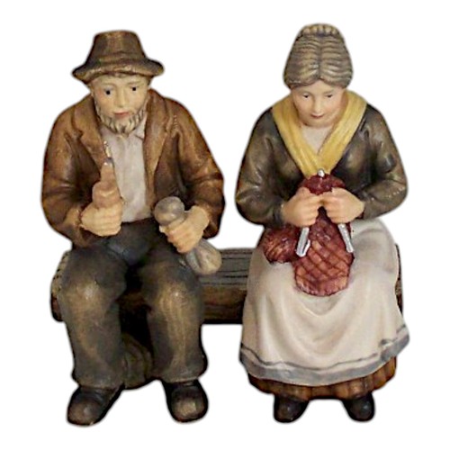 Holz figuren 3er - holz, opa