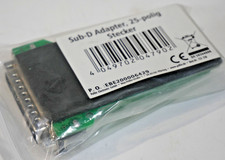 Pollin Sub-D Adapter-Stecker | 25-polig | 2-reihig | Schraubklemmen |DB25-G2|OVP