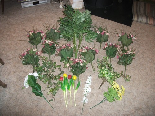 Kunstblumen konvolut - kunstblumen,
