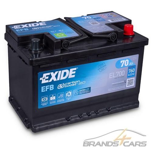 Exide autobatterie 12v 70ah - exide,