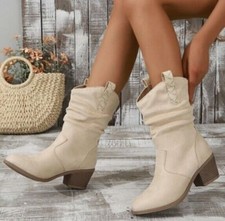 Wildleder Stiefel Damen Mid