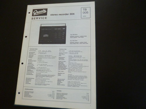 Original service manual - original,