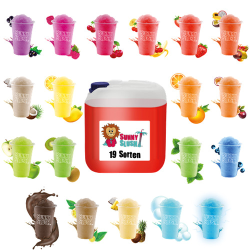 4x5 liter slush - eis, konzentrat