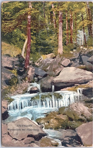 Stuttgart wasserfall szene - stuttgart,