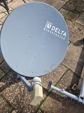 Delta Electronics Sat Spiegel 85 cm 4 Fach LNB und Befestigungsmaterial