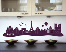 Wandsticker Paris Skyline