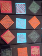 12 Reklamemarken Deutscher Hausschatz Regensburg Pustet Verlag um 1900