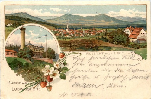 Lauf ludwigshöhe litho - ludwigshöhe,