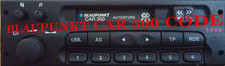 Code Autoradio Blaupunkt Car 300 Nur der Code für Blaupunkt Autoradio Car 300 ua