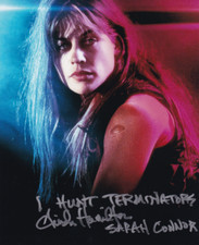 LINDA HAMILTON signed Autogramm 20x25cm TERMINATOR in Person autograph ACOA