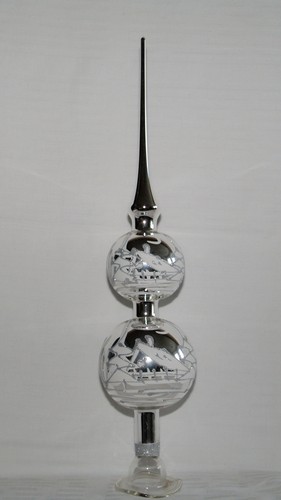 Christbaumspitze silber - christbaumspitze, "silber