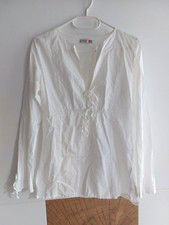 Badeanzug TUNIKA SEAFOLLY Oberteil  34 8 XS Bikini Strandbluse  BLUSE wNEU weiß