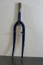 1 1/8" Blau / Gold Starrgabel Stahlgabel Gabel 28" Grün Kult Retro