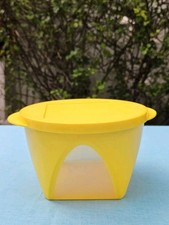 Tupperware Mediterrano  1,5L Schüssel mit Sichtfenster in Gelb