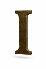 Vintage Messing Buchstabe