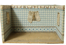 Altes Puppenstube Gehäuse Puppenküche Gründerzeit 1900 Puppenhaus 56x42cm Zwerge