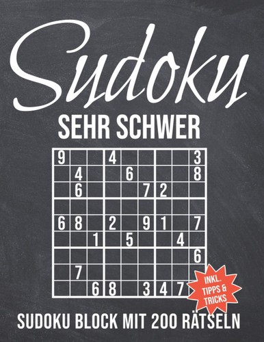 Sudoku block 200 rätsel sehr - 200,