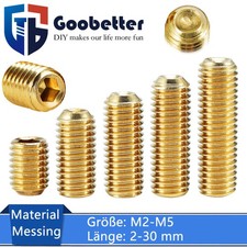 M2-M5 Madenschraube Messing