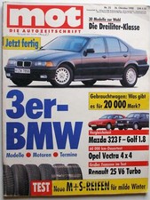 MOT 23-90+OPEL VECTRA 4x4+RENAULT 25 V6 TURBO+MAZDA 323F 1.6 GLX+VW GOLF 1.8+3er
