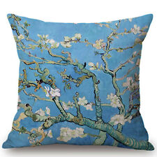 Kissenhülle Kissenbezug Canvas-Stoff Gemälde Kunst Vincent van Gogh Mandelblüte