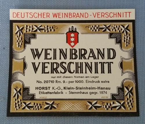 Altes schnapsetikett - altes,
