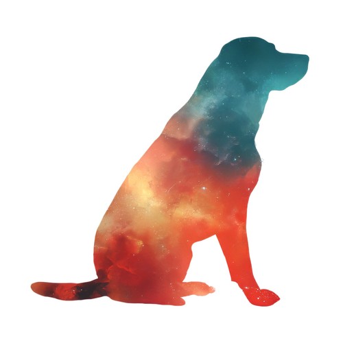 Sticker hund aurora - 2x,