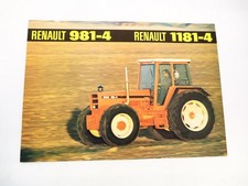 Renault 981-4 1181-4 Traktor Prospekt mit technischer Beschreibung 1978