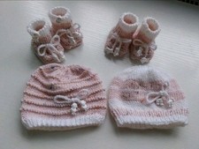 Frühchen Zwillinge Set Mütze