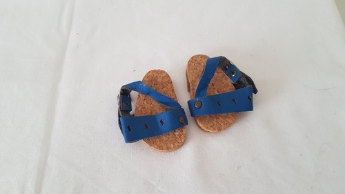 Paar blaue puppenschuhe - 1,