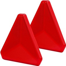 2x Klebende Rückstrahler Rot