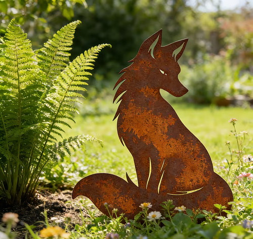 Großer rostiger fuchs aus - großer,