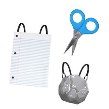 Stein Papier Schere Kostüm für Kinder lustig Familie Gruppe Halloween Outfit